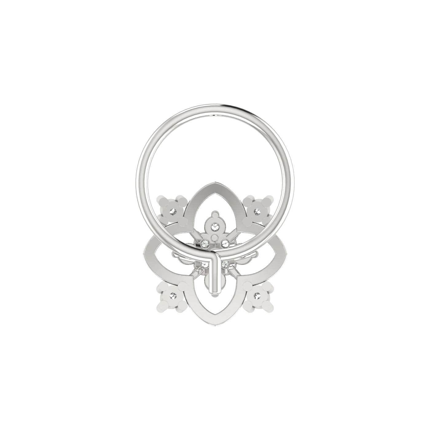 0.05 Carat Natural Diamond Nose Pin - HI Color, VS-SI Clarity.